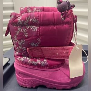 New Baby Girl Pink Very Warm Winter Weather Boots, Size 6